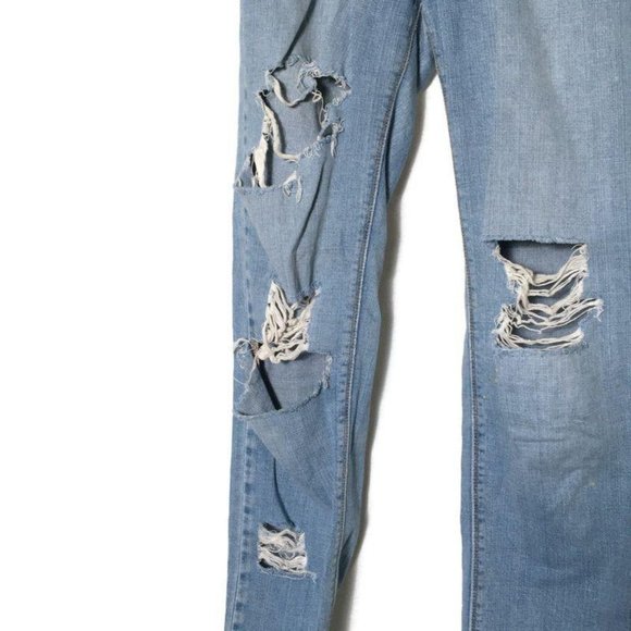 Levi’s Boho Destroyed Jeans Embroidered 4M Light - Picture 5 of 10